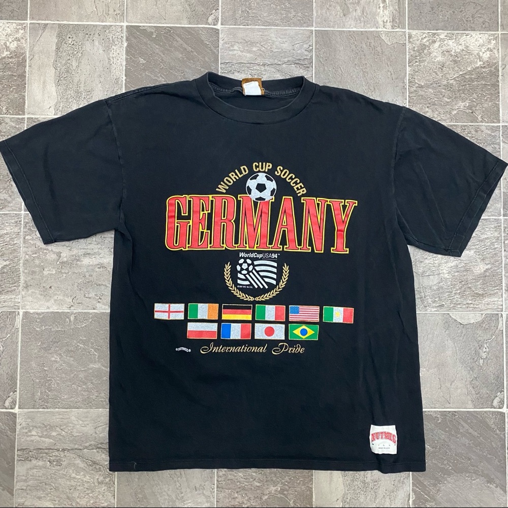 Mens vintage Nutmeg Germany soccer World Cup 1994 t shirt